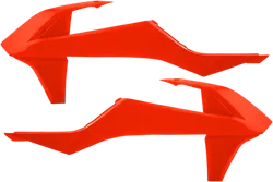 Acerbis Left Right Radiator Shrouds Flourescent Orange