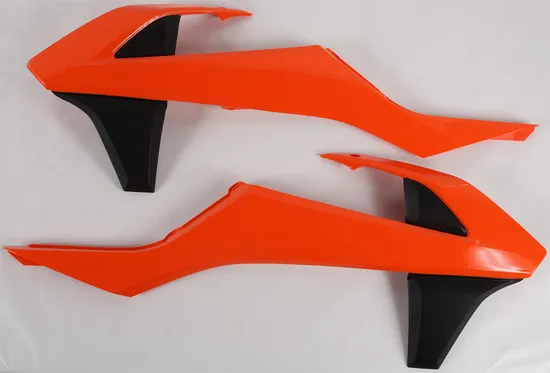 Acerbis Left Right Radiator Shrouds Orange Black