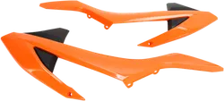 Acerbis Left Right Radiator Shrouds Orange Black