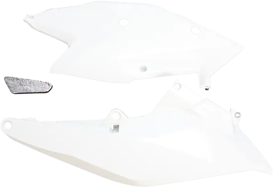 Acerbis Side Panel Number Plates White