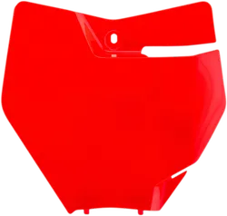 Acerbis Fluorescent Orange Front Number Plate