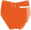Acerbis Orange Front Number Plate