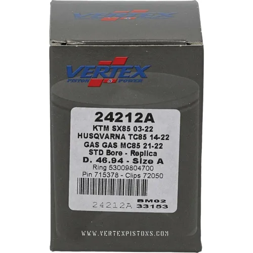 Vertex Cast Replica Piston Kit 44.94mm
