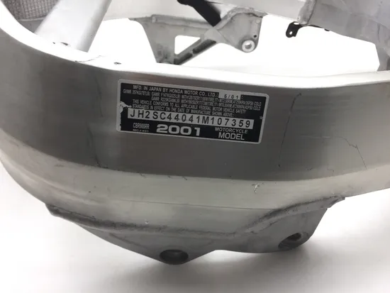 2001 Honda CBR929RR CBR 929RR Main Frame Chassis SLVG 244A x