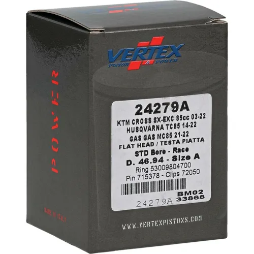 Vertex Performance Cast Piston Kit 46.94mm