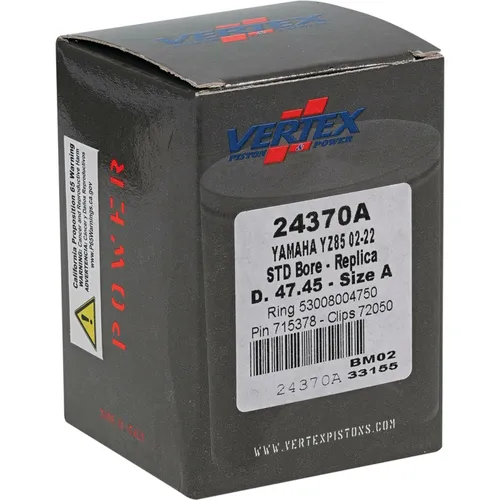 Vertex Cast Piston Kit 47.44mm