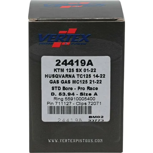 Vertex Forged Pro Race Piston Kit 53.94mm