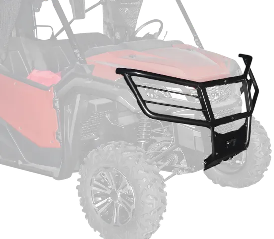 Moose Utility Black Steel Front Bumper Grill Brush Guard 2