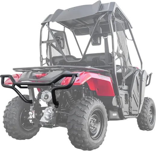 Moose Utility Black Steel Rear Bumper Brush Guard