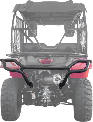 Moose Utility Black Steel Rear Bumper Brush Guard