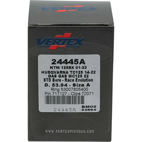 Vertex Cast Race PIston Kit 46.95 Std