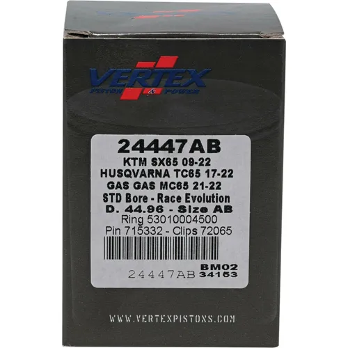 Vertex Cast Race PIston Kit 44.96 Std