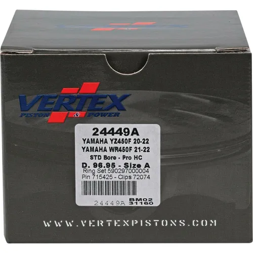 Vertex RC Forged Piston Kit 96.95mm 13.8:1