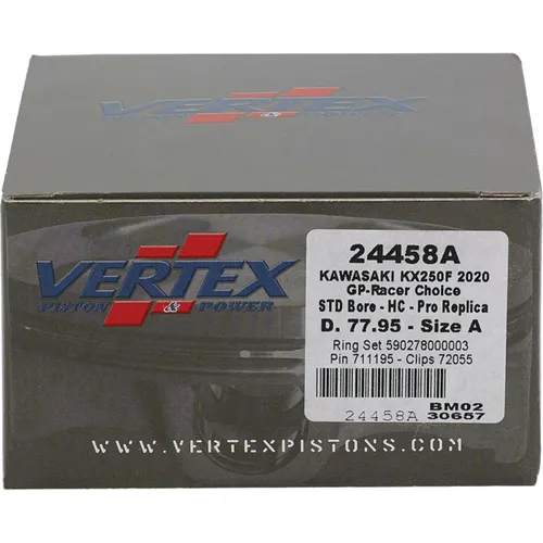 Vertex RC Forged Piston Kit 77.95mm 14.4:1
