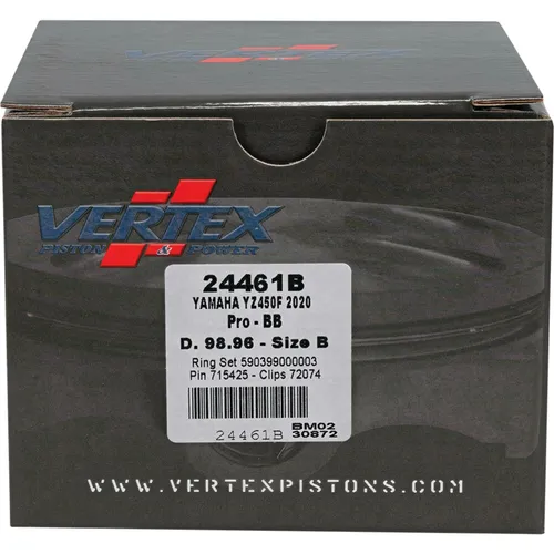 Vertex Big Bore Forged Piston Kit 98.96mm +2.00 12.8:1
