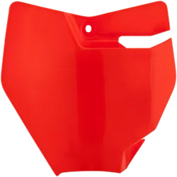 Acerbis Fluorescent Orange Front Number Plate