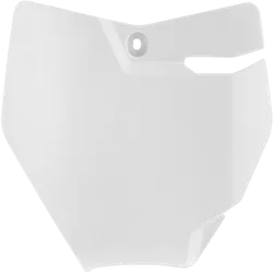 Acerbis White 20 Front Number Plate