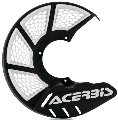 Acerbis Black White X Vented Front Brake Disc Cover Guard