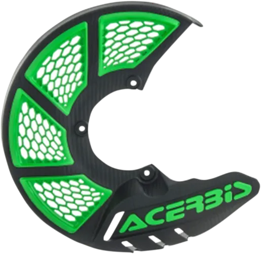 Acerbis Black Green X Vented Front Brake Disc Cover Guard