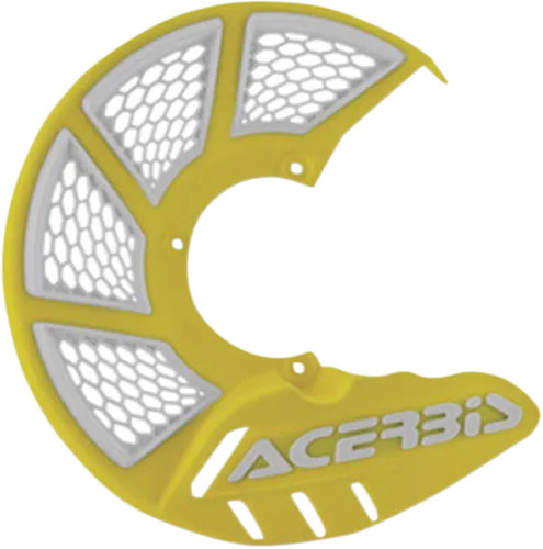 Acerbis Yellow White X Vented Front Brake Disc Cover 1