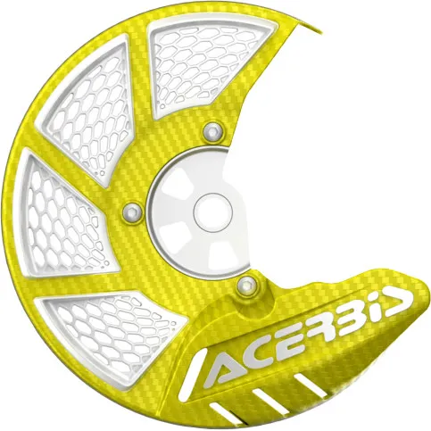 Acerbis Yellow White X Vented Front Brake Disc Cover 2