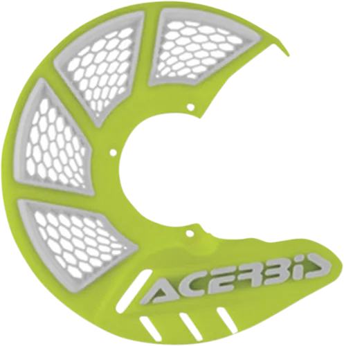 Acerbis Hi Viz Yellow White X Vented Front Brake Disc Cover 1