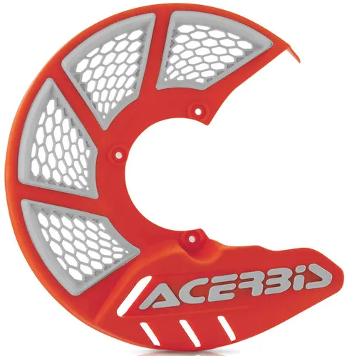 Acerbis Orange White X Vented Front Brake Disc Cover Guard
