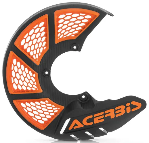 Acerbis Black Orange X Vented Front Brake Disc Cover Guard