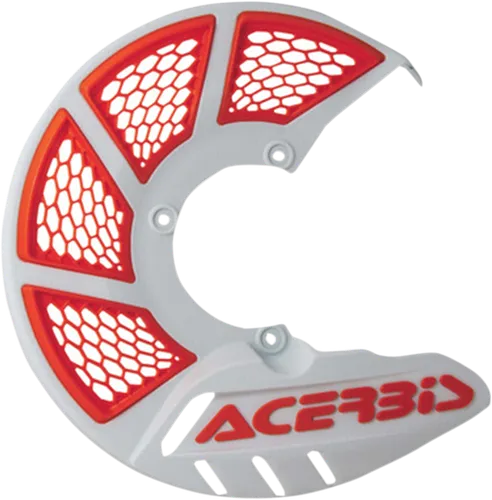 Acerbis White Orange 16 X Vented Front Brake Disc Cover Guard
