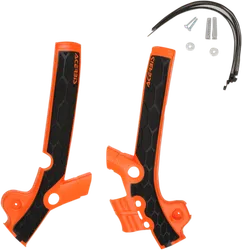 ACERBIS X Grip Frame Guards Orange Black