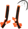 ACERBIS X Grip Frame Guards Orange Black