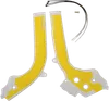 ACERBIS X Grip Frame Guards Yellow White