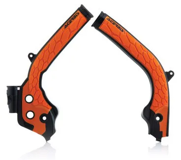 ACERBIS X Grip Frame Guards Orange Black