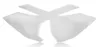 Acerbis Side Panel Number Plates White