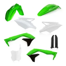 Acerbis Complete Plastic Fender Body Kit OE Green/Black/White