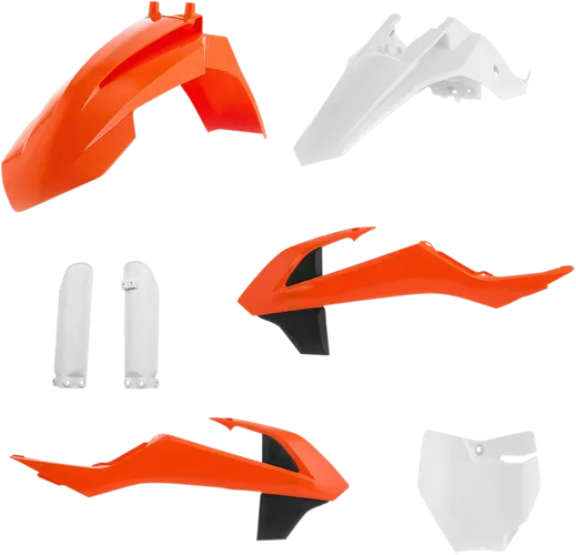 Acerbis Complete Plastic Fender Body Kit OE Orange/Black/White