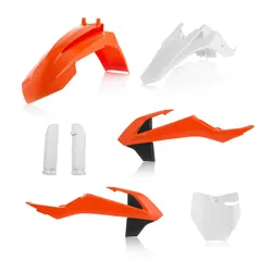 Acerbis Complete Plastic Fender Body Kit OE Orange/Black/White