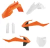Acerbis Complete Plastic Fender Body Kit OE Black/White/Orange