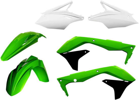 Acerbis Plastic Fender Body Kit Green White Black