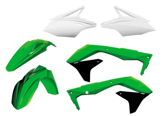Acerbis Plastic Fender Body Kit Green White Black