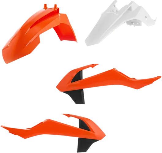 Acerbis Plastic Fender Body Kit Orange Black White