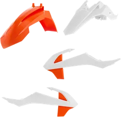 Acerbis Plastic Fender Body Kit White Orange OE 19