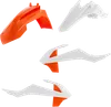 Acerbis Plastic Fender Body Kit White Orange OE 19