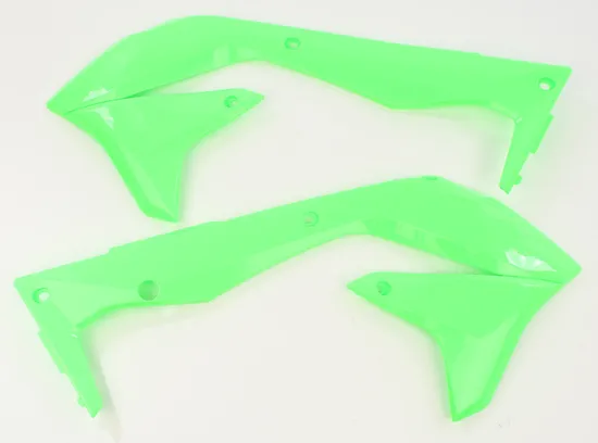 Acerbis Left Right Radiator Shrouds Flourescent Green