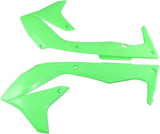 Acerbis Left Right Radiator Shrouds Flourescent Green