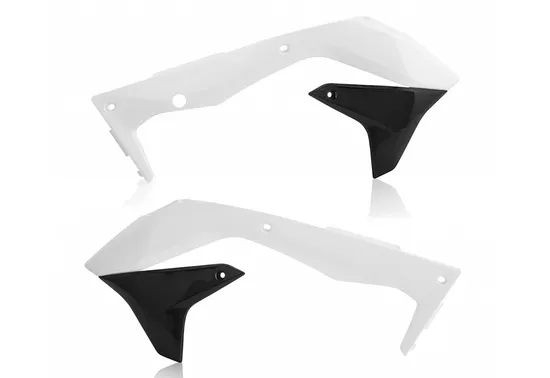 Acerbis Left Right Radiator Shrouds White Black