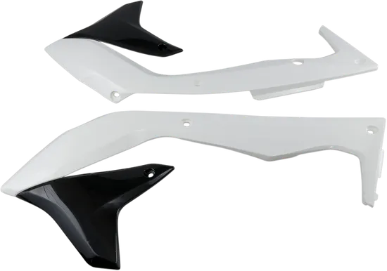 Acerbis Left Right Radiator Shrouds White Black