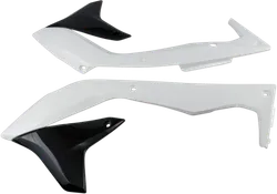 Acerbis Left Right Radiator Shrouds White Black