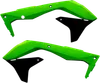 Acerbis Left Right Radiator Shrouds Green Black
