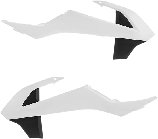 Acerbis Left Right Radiator Shrouds White Black